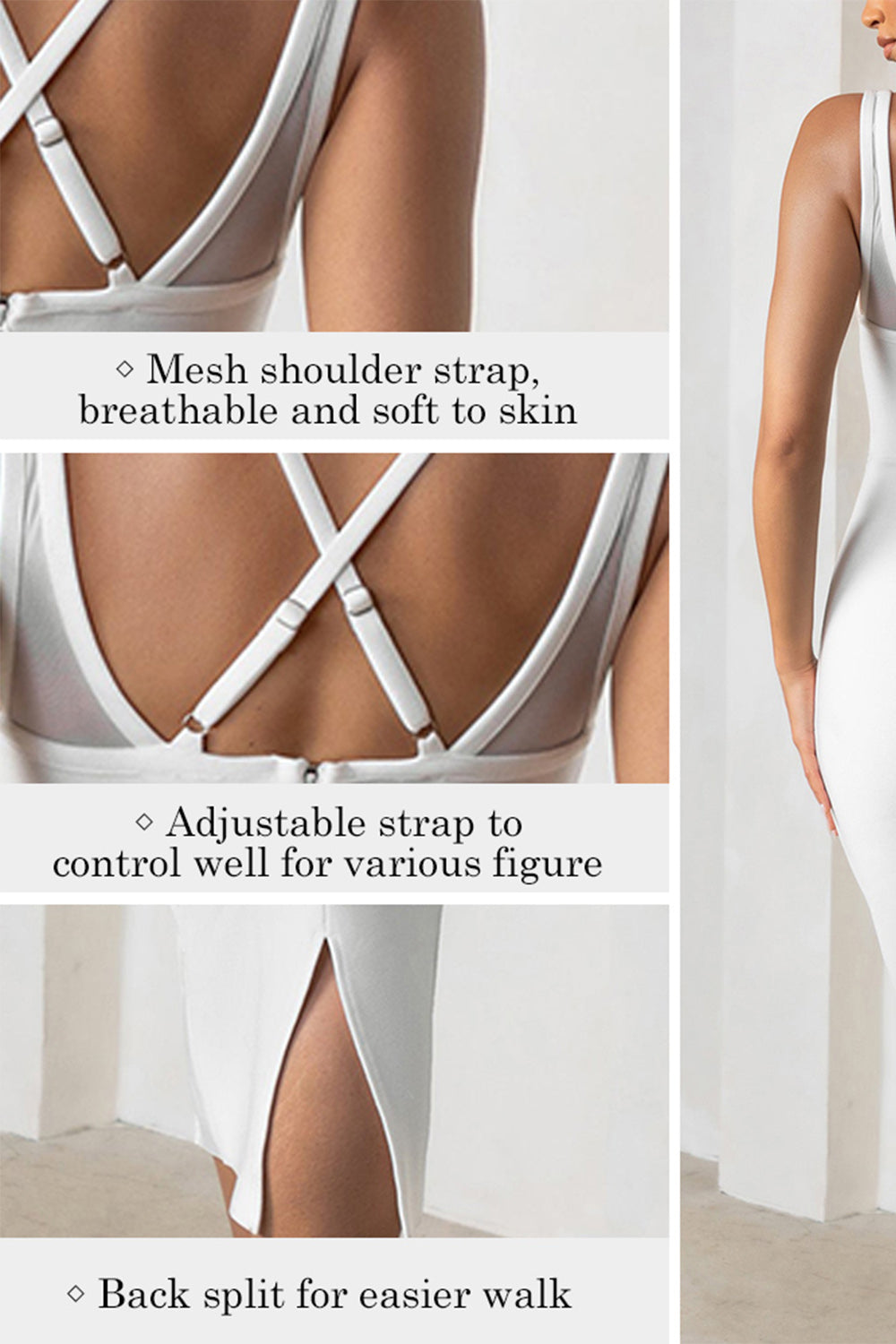 white bandage dress, white bodycon dress, cocktail dress, bandage dress for women, midi bandage dress, sleeveless bandage dress, v neck bandage dress, wedding dress, event dress, party dress, prom dress, stripe bandage dress, double strap bandage dress